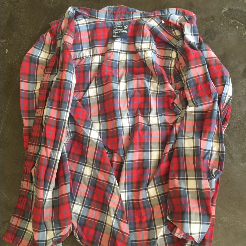 American Eagle Fitter Plaid Shirt